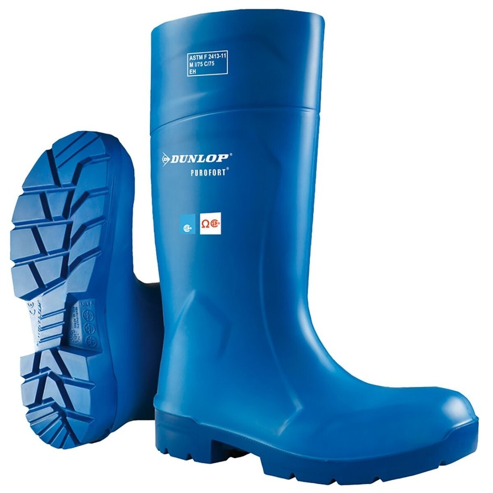 Dunlop Steel Toe Purofort FoodPro MultiGrip Safety Boots - Blue #51631 - Sz 16
